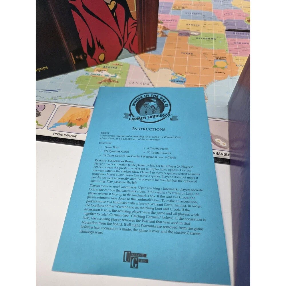 Where in the USA is Carmen Sandiego? The Mystery Geography Board Game Complete